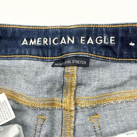American Eagle Outfitters Shortie Cut Off Stretch Denim Shorts - Women’s US 4 - Picture 5 of 11